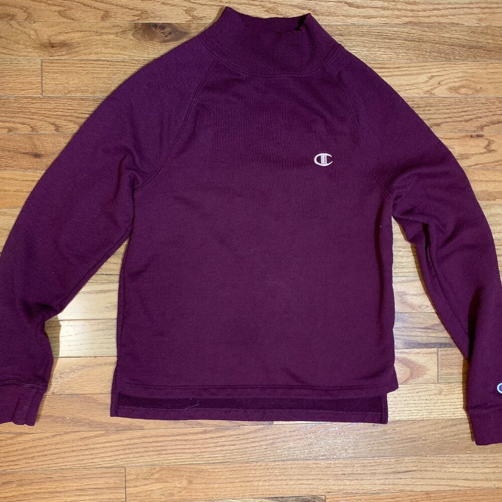 Maroon Vintage Champion XS Turtleneck sweater